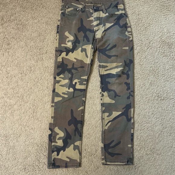 Levi's Green and Brown Skinny Jeans Camouflage‎ Style - Picture 1 of 6